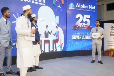 Performed "একাই ১০০" at Alpha Net Silver Jubilee